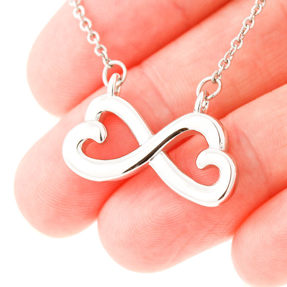 Gift for Daughter from Mom Dad, Daughter Infinity Necklace, Custom Text Necklace, Daughter Gift, Daughter Necklace, Infinity Necklace