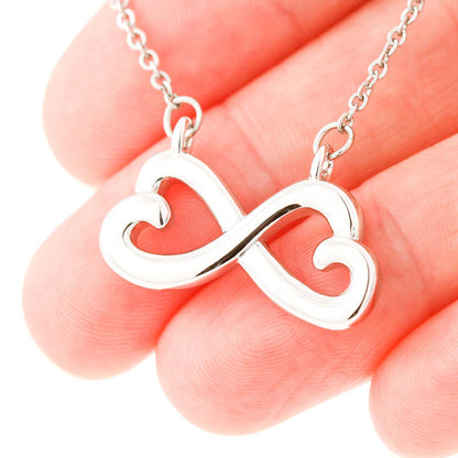 Gift for Daughter from Mom Dad, Daughter Infinity Necklace, Custom Text Necklace, Daughter Gift, Daughter Necklace, Infinity Necklace