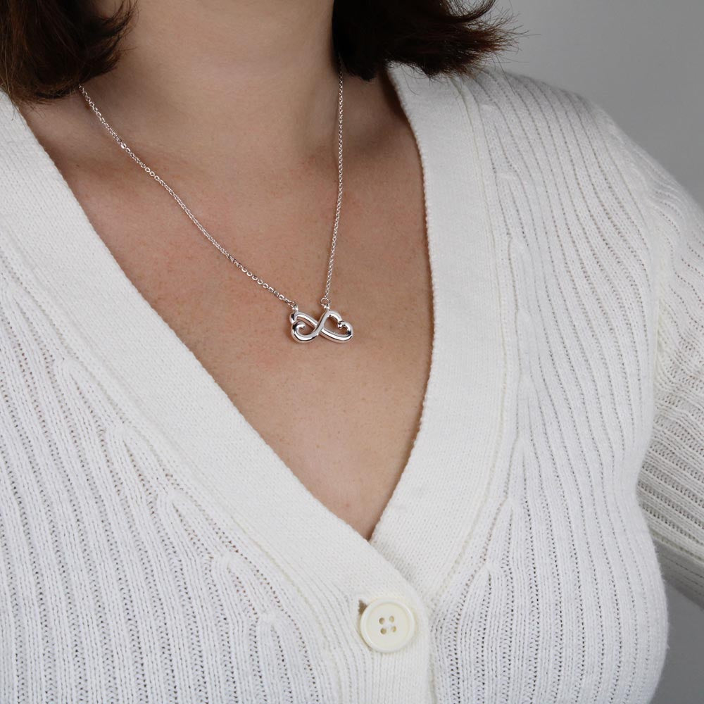 Gift for Daughter from Mom Dad, Daughter Infinity Necklace, Custom Text Necklace, Daughter Gift, Daughter Necklace, Infinity Necklace
