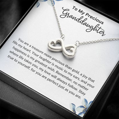 To My Granddaughter- Endless Love Necklace