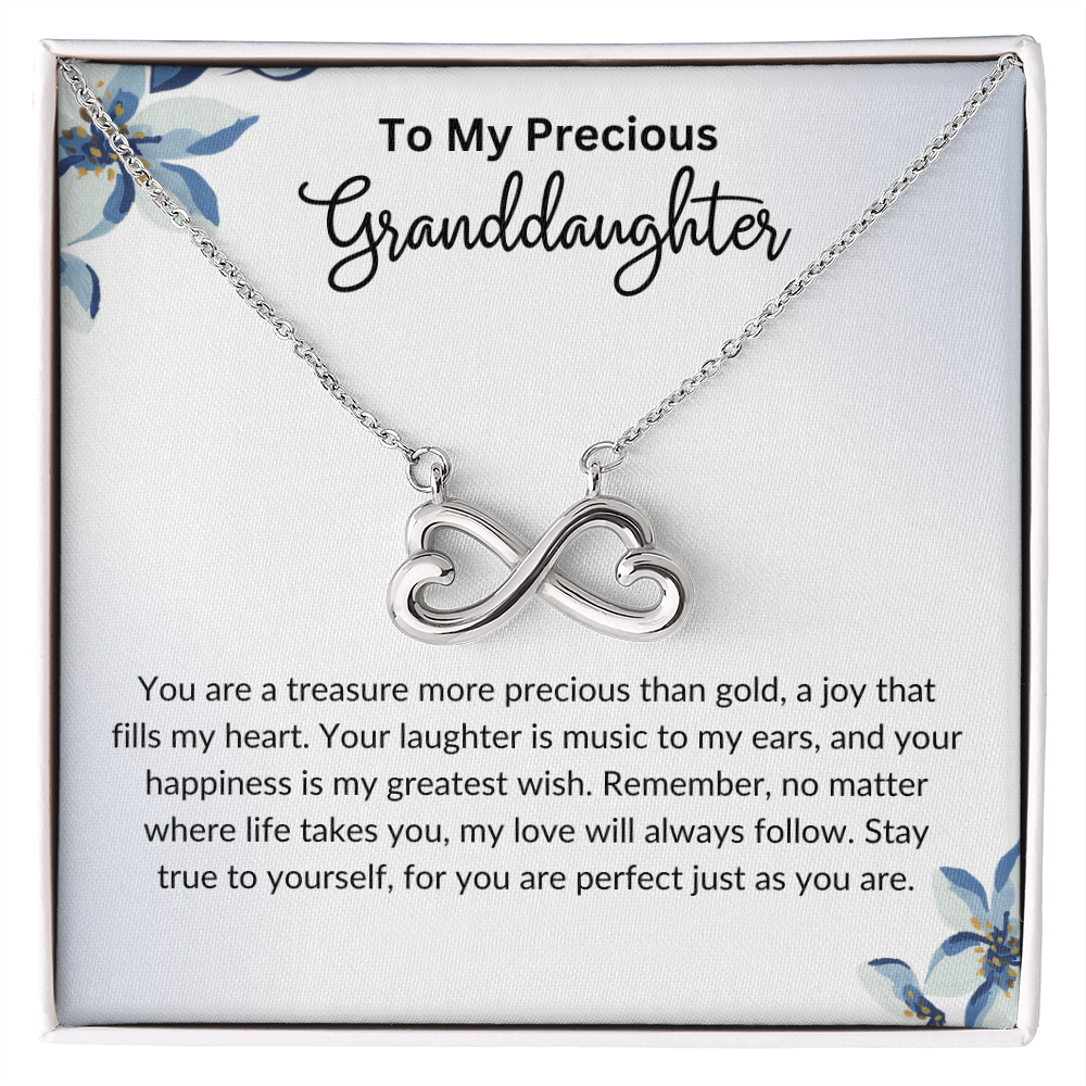 To My Granddaughter- Endless Love Necklace