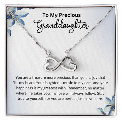 To My Granddaughter- Endless Love Necklace