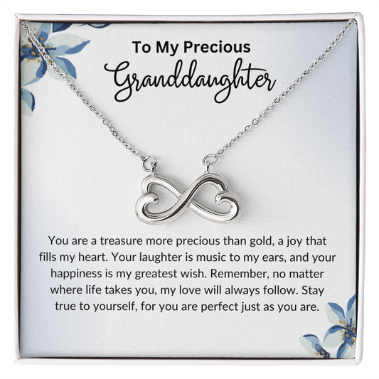To My Granddaughter- Endless Love Necklace
