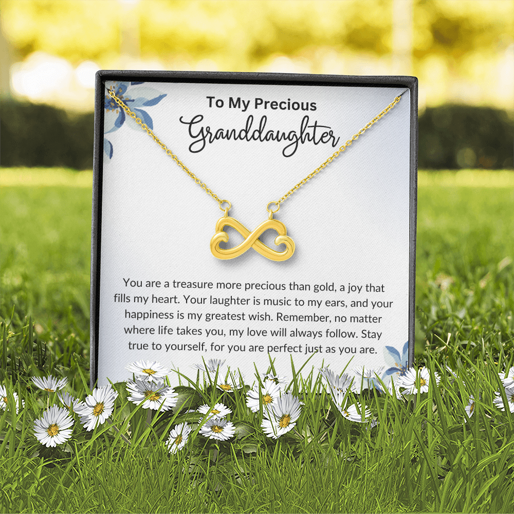 To My Granddaughter- Endless Love Necklace