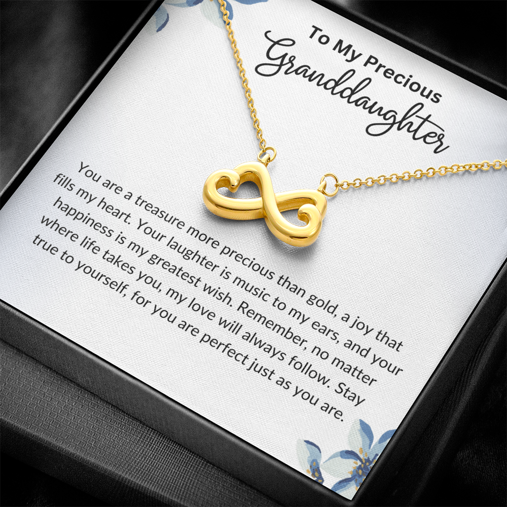 To My Granddaughter- Endless Love Necklace