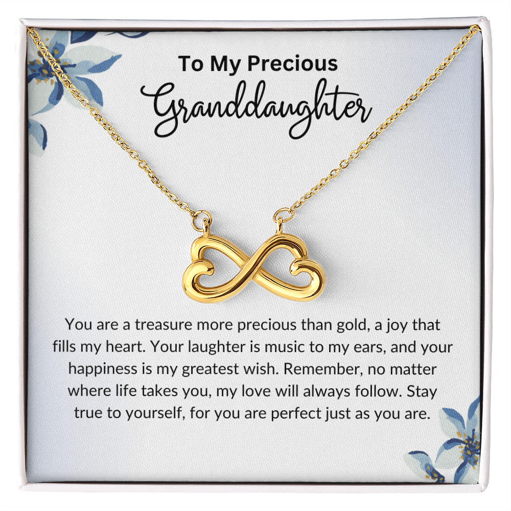 To My Granddaughter- Endless Love Necklace
