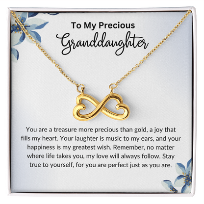To My Granddaughter- Endless Love Necklace