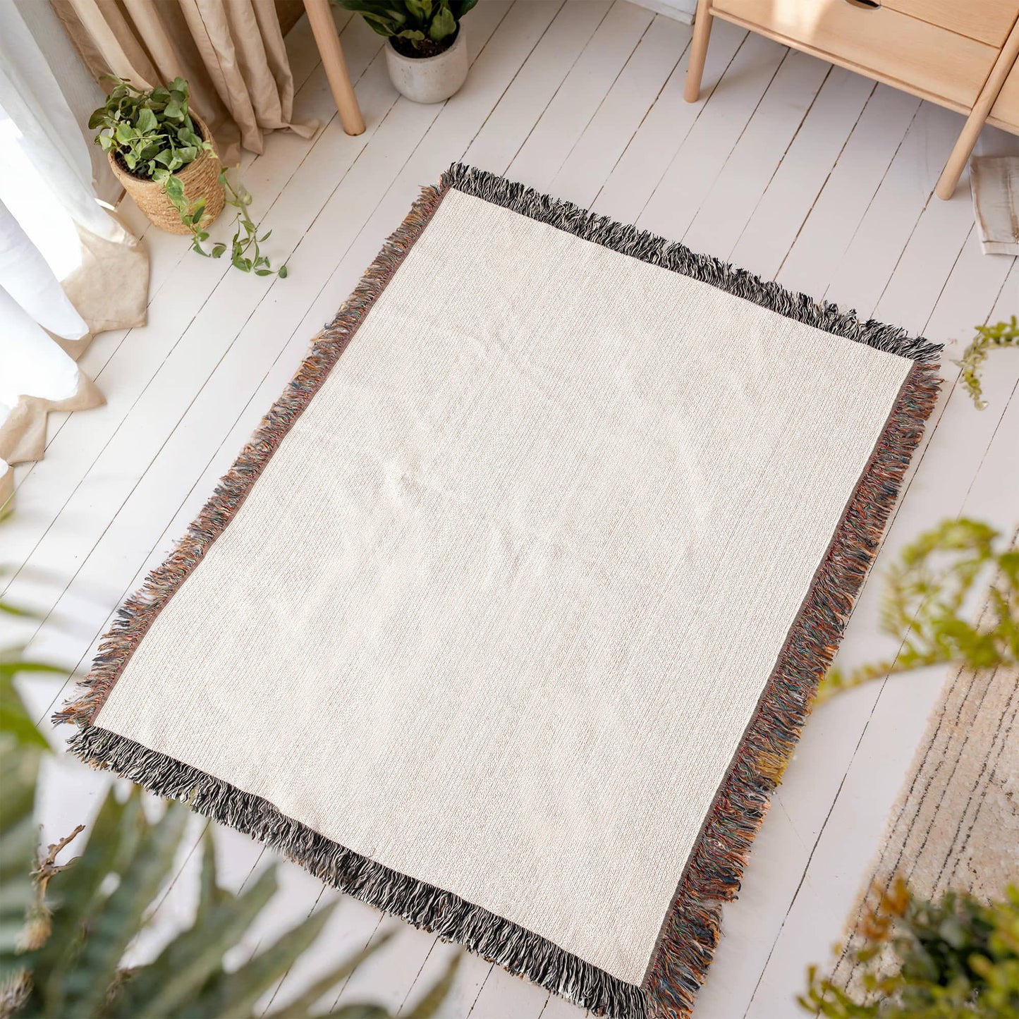 Mom's Garden- Heirloom Woven Blanket (Portrait)