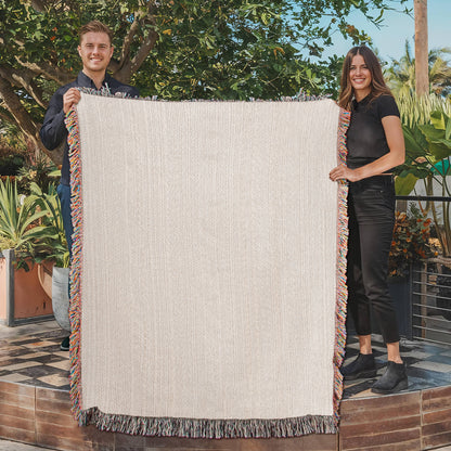 Mom's Garden- Heirloom Woven Blanket (Portrait)