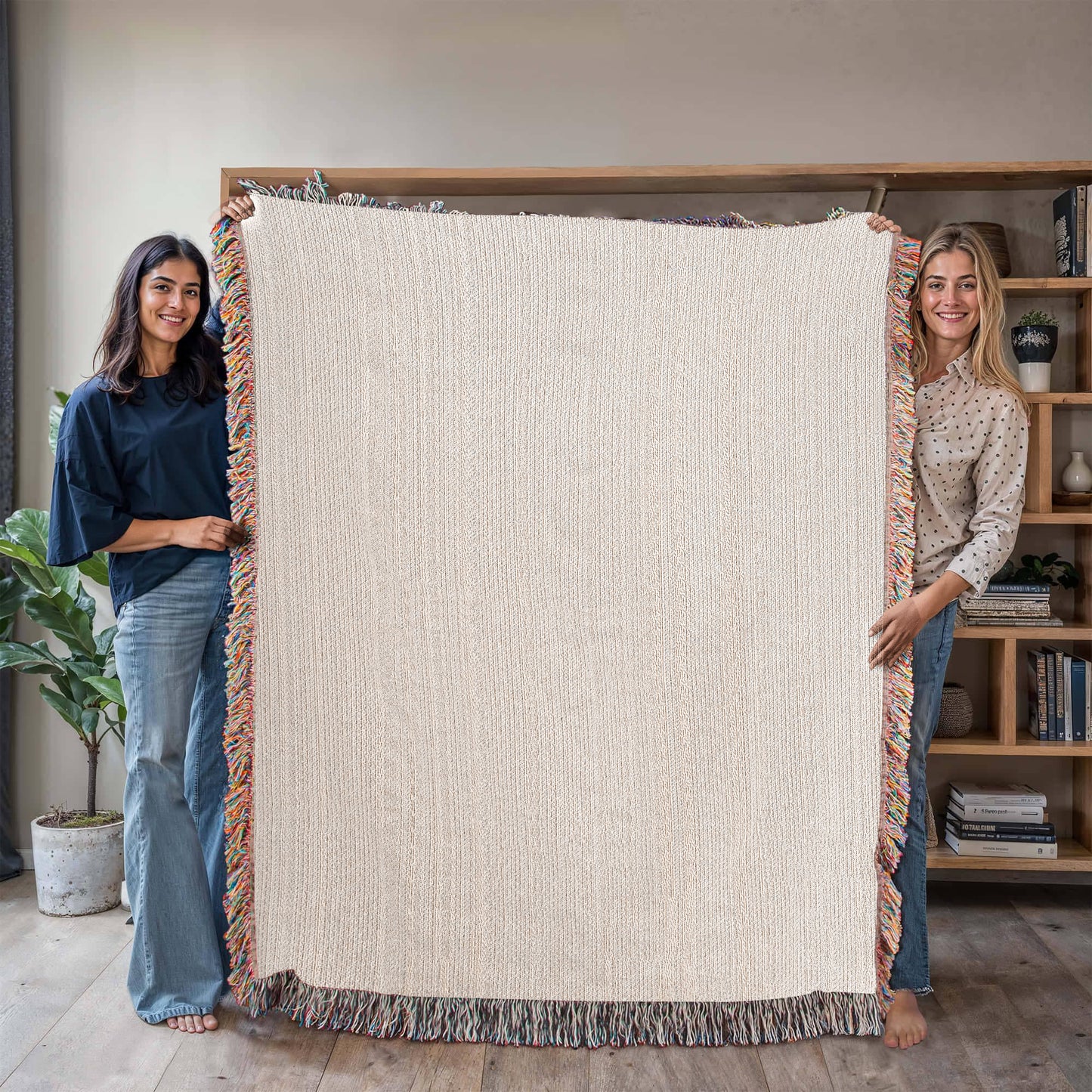 Mom's Garden- Heirloom Woven Blanket (Portrait)