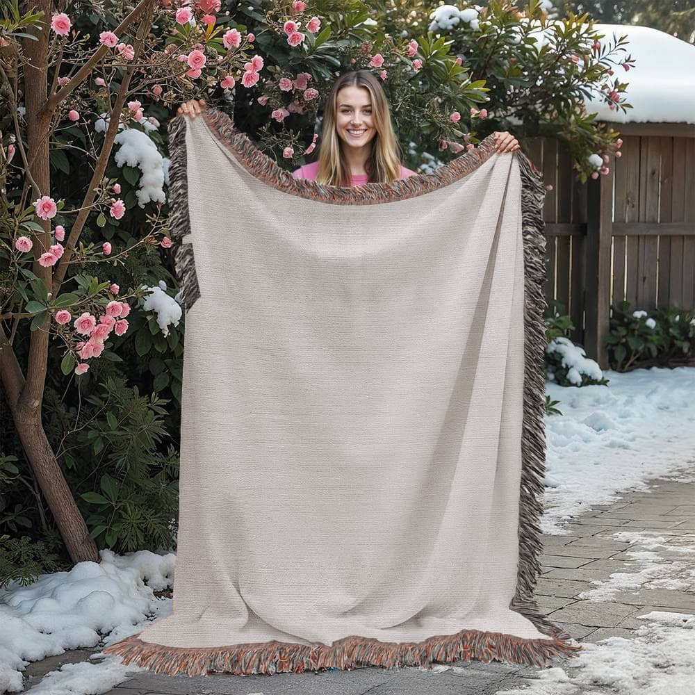 Mom's Garden- Heirloom Woven Blanket (Portrait)