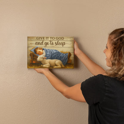 Religious Themed Gallery Wrapped Canvas - Give it to God