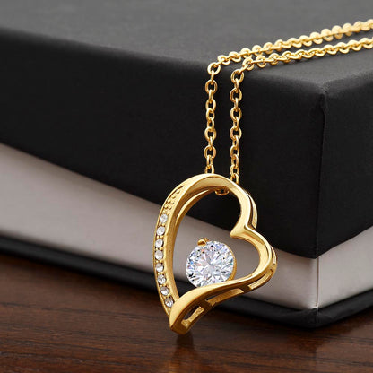 Forever Love Necklace for Daughter - Heart Pendant