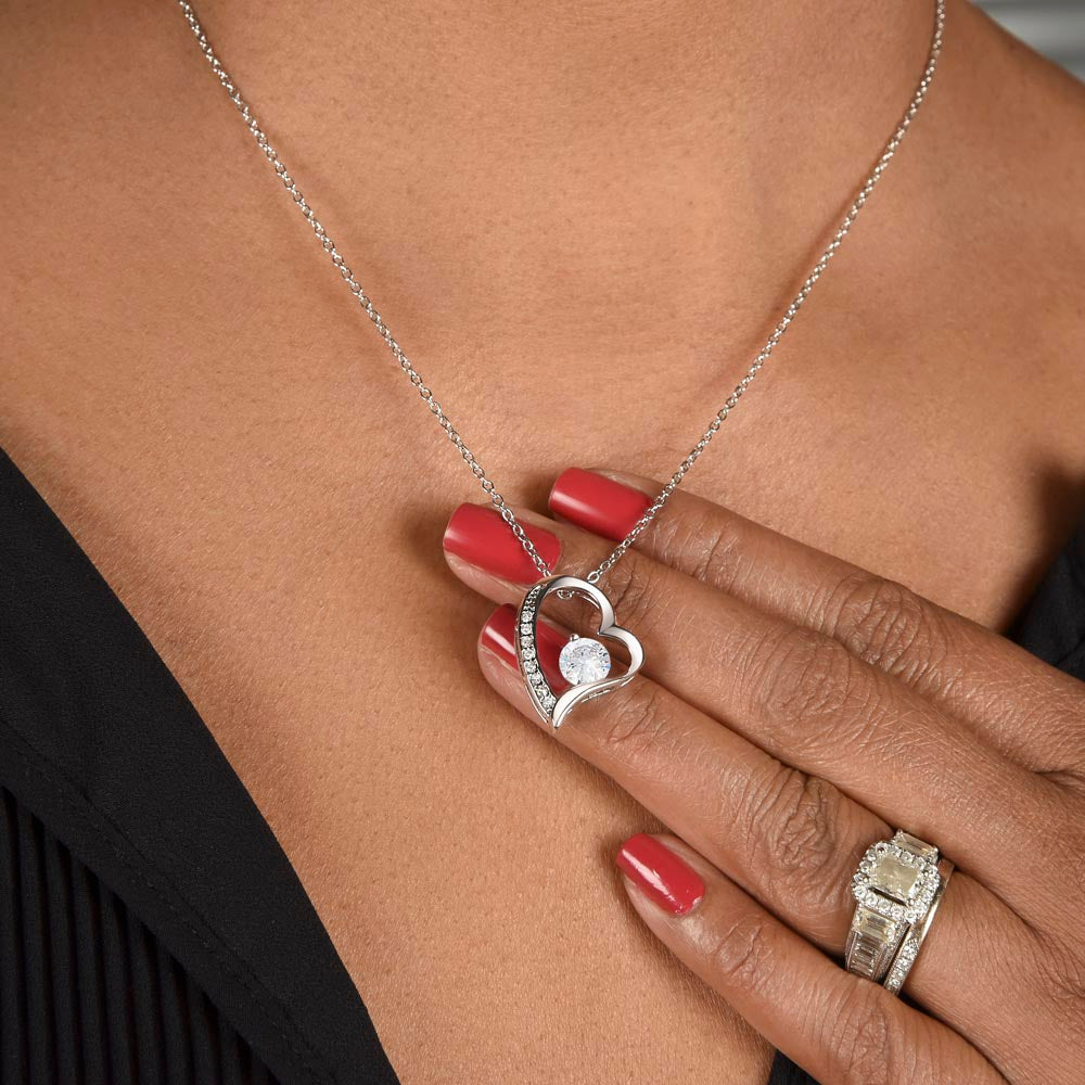 Forever Love Necklace with Message Card To My Wife