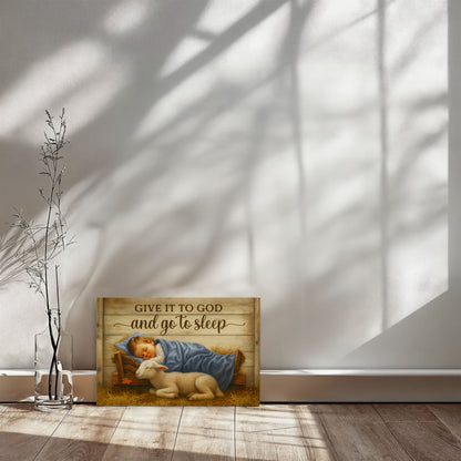Religious Themed Gallery Wrapped Canvas - Give it to God