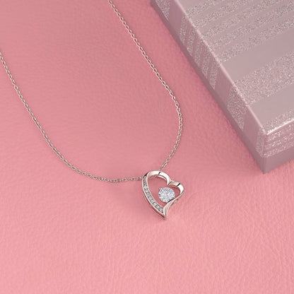 Forever Love Necklace with Message Card To My Wife