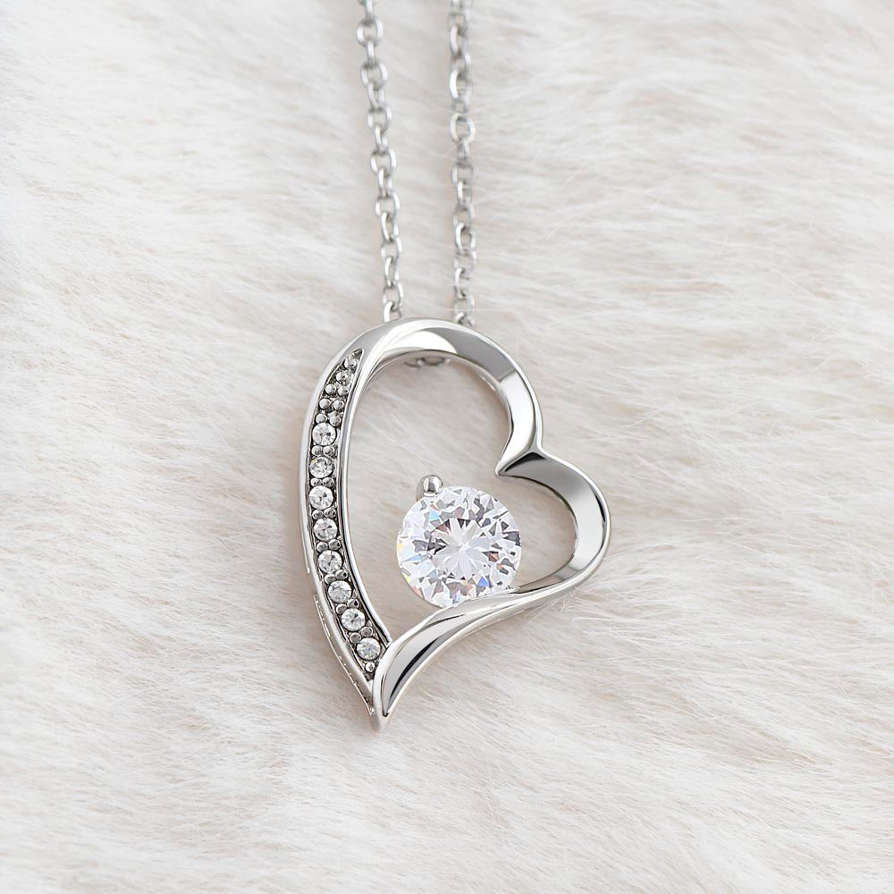 Forever Love Necklace with Message Card To My Wife