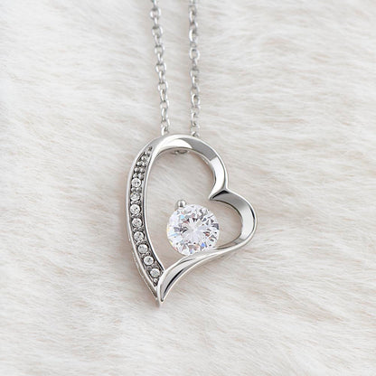 Forever Love Necklace with Message Card To My Wife