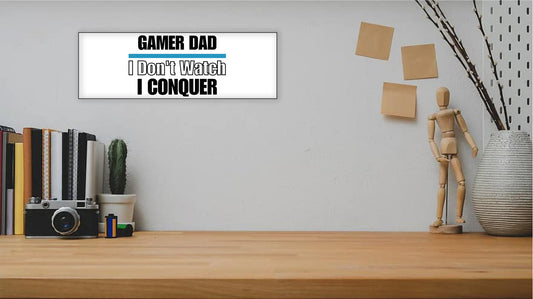 Gamer Dad UV Printed MDF Sign - 15x5, Gift for Dad, Father's Day Gift, Grandpa Gift, Dad Gift